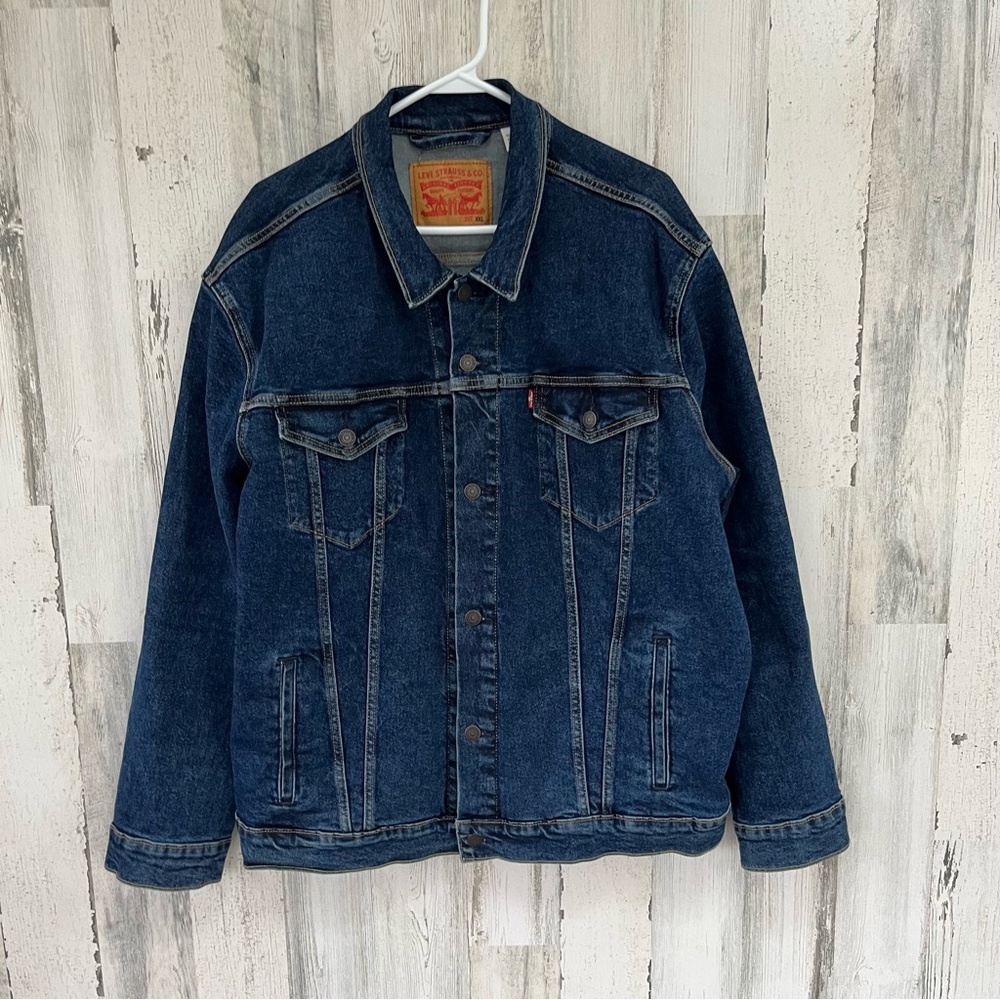 Levi’s Men’s Denim Trucker Jacket Size XXL 98% Cotton, 2% Elastane